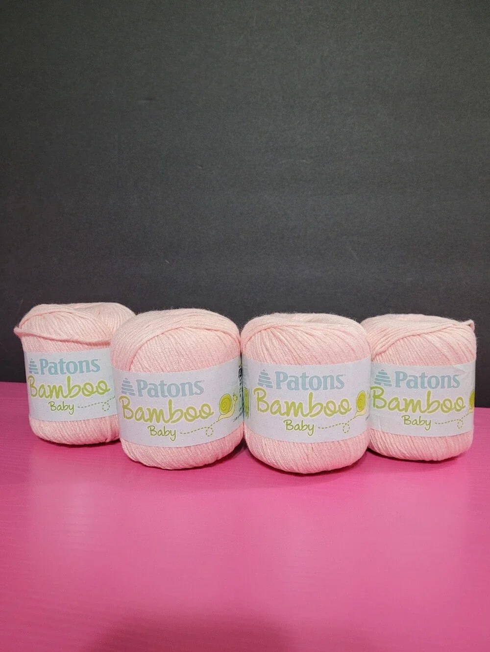 Patons Bamboo Baby Yarn Soft Apricot 55% Acrylic 45% Bamboo Lot 4 (1540)
